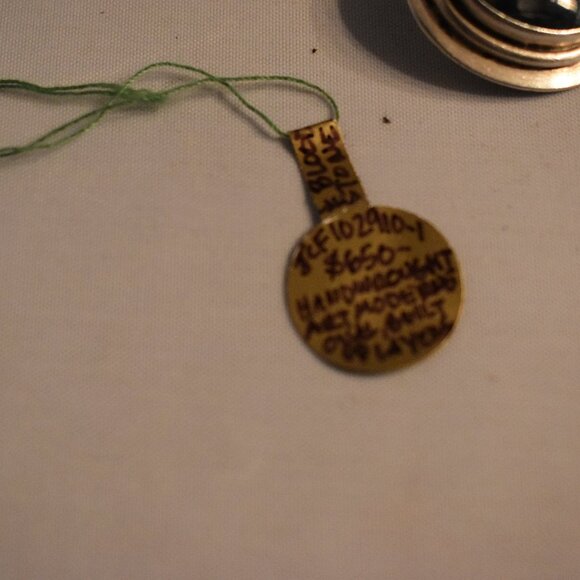 Pair of Sterling Silver and Bloodstone Intaglio Cufflinks – Jewelers Tag ($650) - Picture 7 of 10